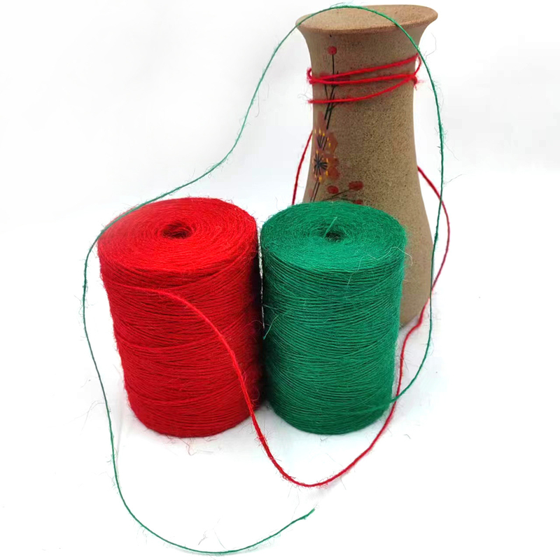 1 mm kleurrijke jute twine roll Duurzaam jute touw touw voor kaart cadeau verpakking