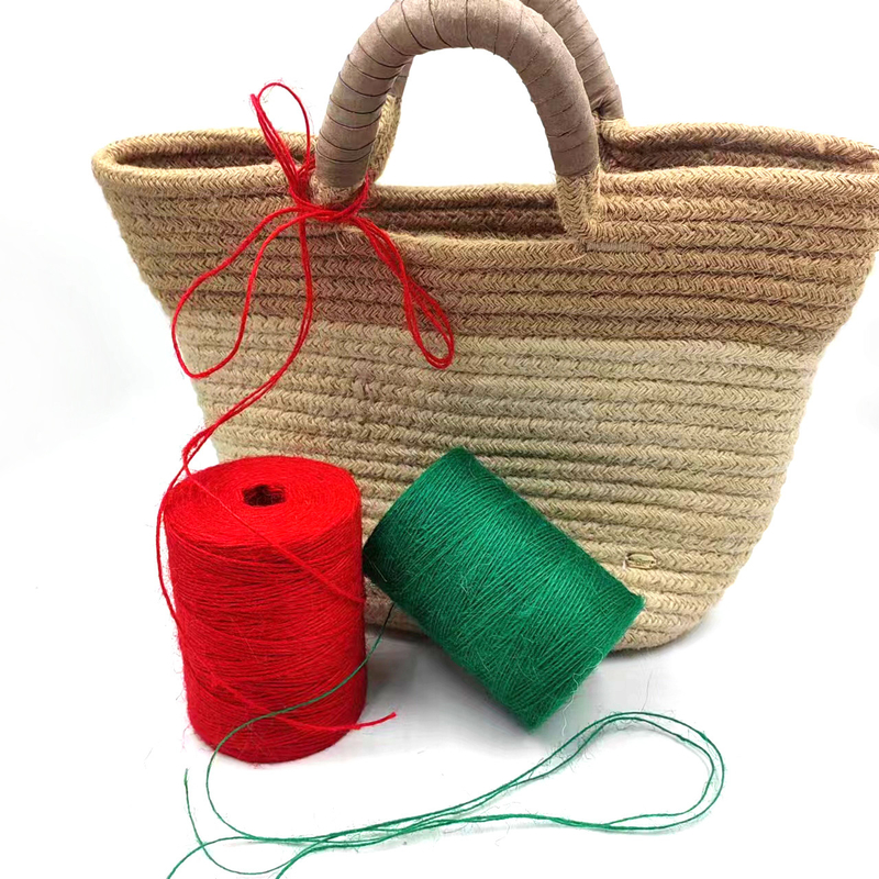 1 mm kleurrijke jute twine roll Duurzaam jute touw touw voor kaart cadeau verpakking