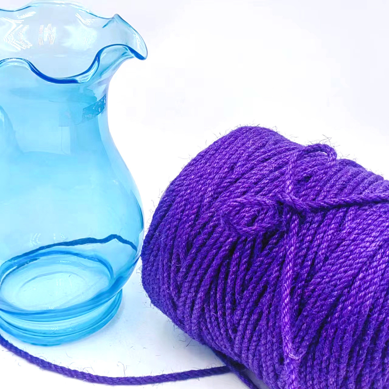 4.5mm Purple Craft Jute Rope Roll Twisted Jute Twine Hemp String voor cadeauverpakkingen