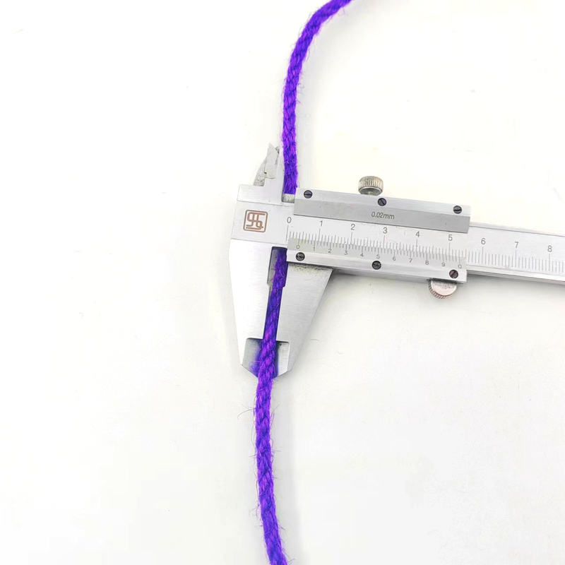 4.5mm Purple Craft Jute Rope Roll Twisted Jute Twine Hemp String voor cadeauverpakkingen