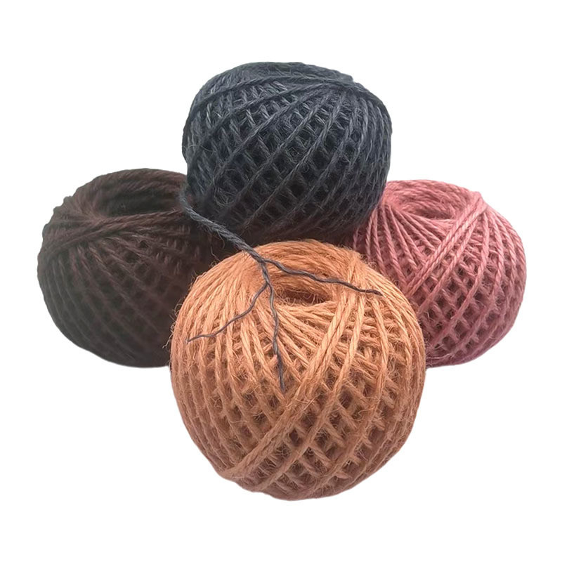 Kleur Jute draad Ball gebreide touw Klassiek gekamd Mercerized zijde Jute touw voor schoenen