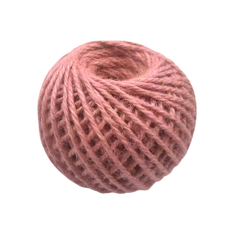Kleur Jute draad Ball gebreide touw Klassiek gekamd Mercerized zijde Jute touw voor schoenen