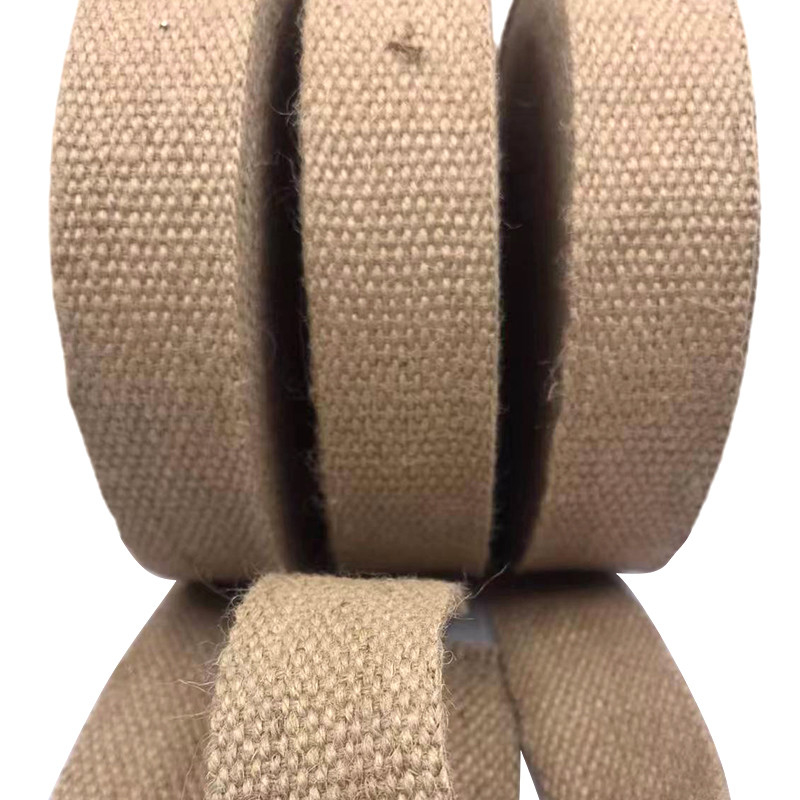 4 cm maat 1,5 mm dik zuiver jute webbing voor kleding