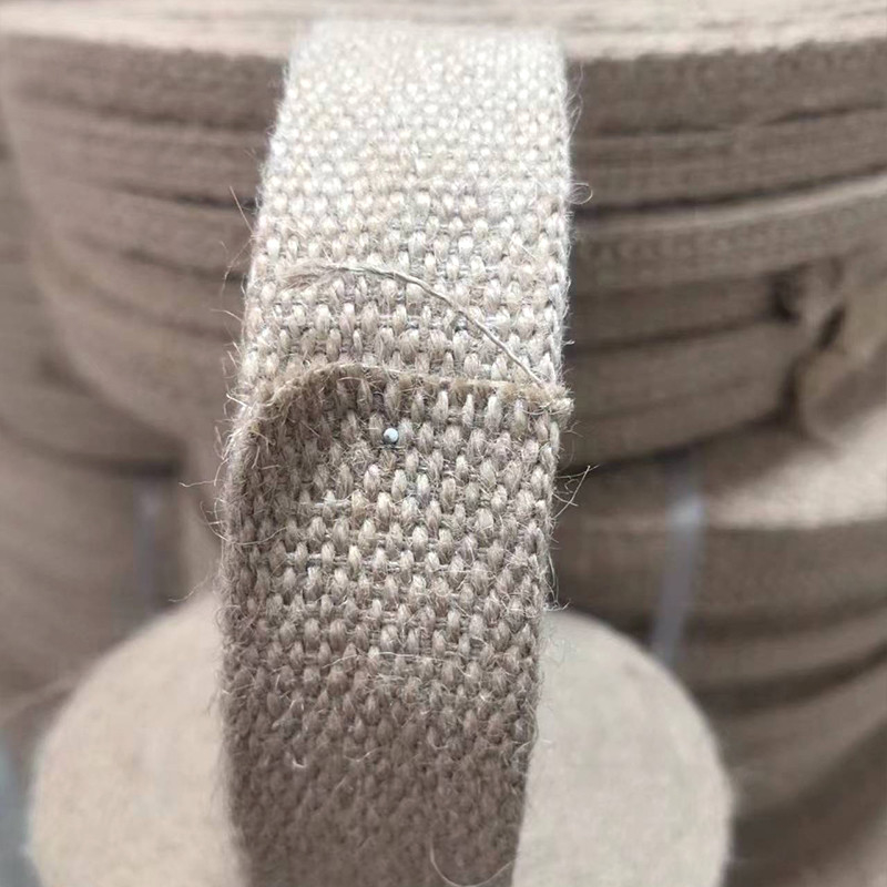 4 cm maat 1,5 mm dik zuiver jute webbing voor kleding