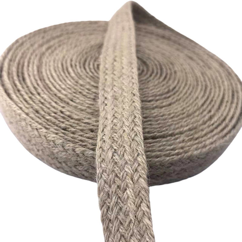 Op maat gemaakt grootte 17 gevlochten jute gordel biologisch afbreekbaar Eco Natural 2,5 cm webbing gordel in kleuren