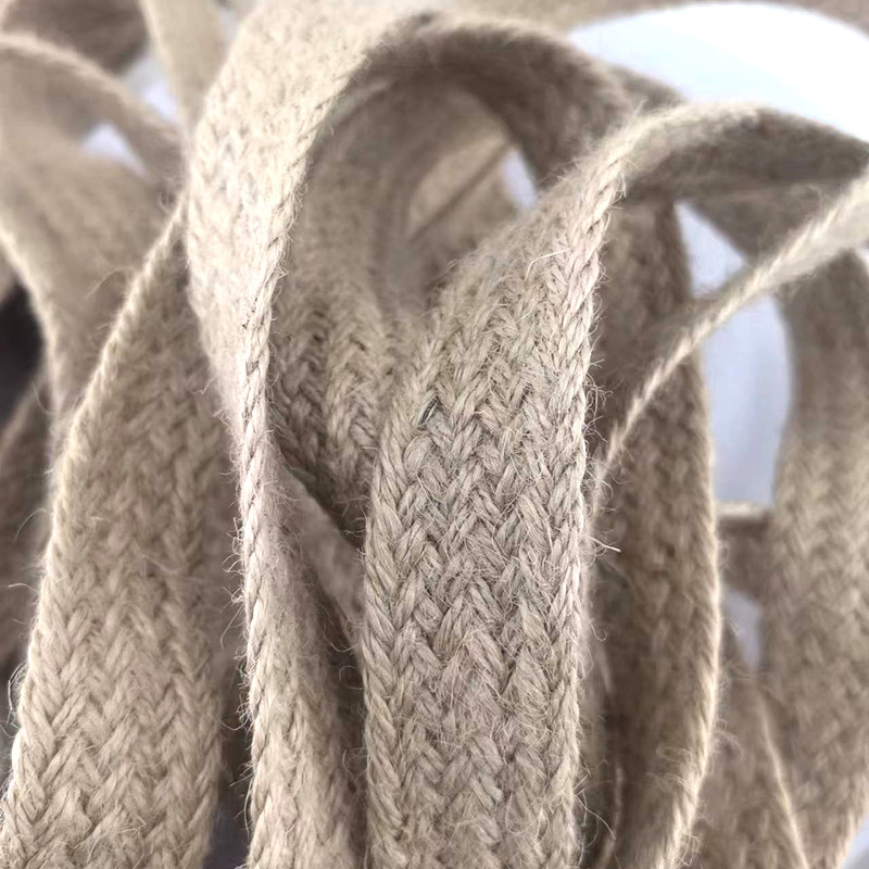Op maat gemaakt grootte 17 gevlochten jute gordel biologisch afbreekbaar Eco Natural 2,5 cm webbing gordel in kleuren