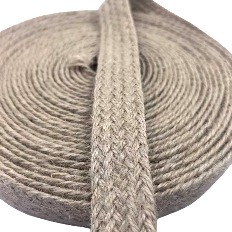 Op maat gemaakt grootte 17 gevlochten jute gordel biologisch afbreekbaar Eco Natural 2,5 cm webbing gordel in kleuren