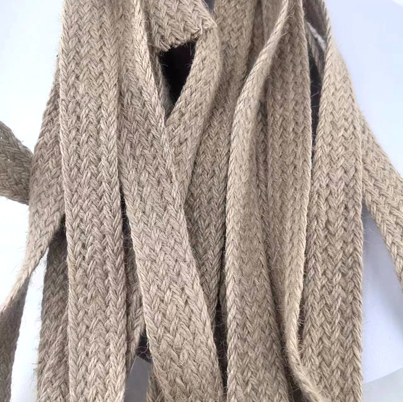 Op maat gemaakt grootte 17 gevlochten jute gordel biologisch afbreekbaar Eco Natural 2,5 cm webbing gordel in kleuren