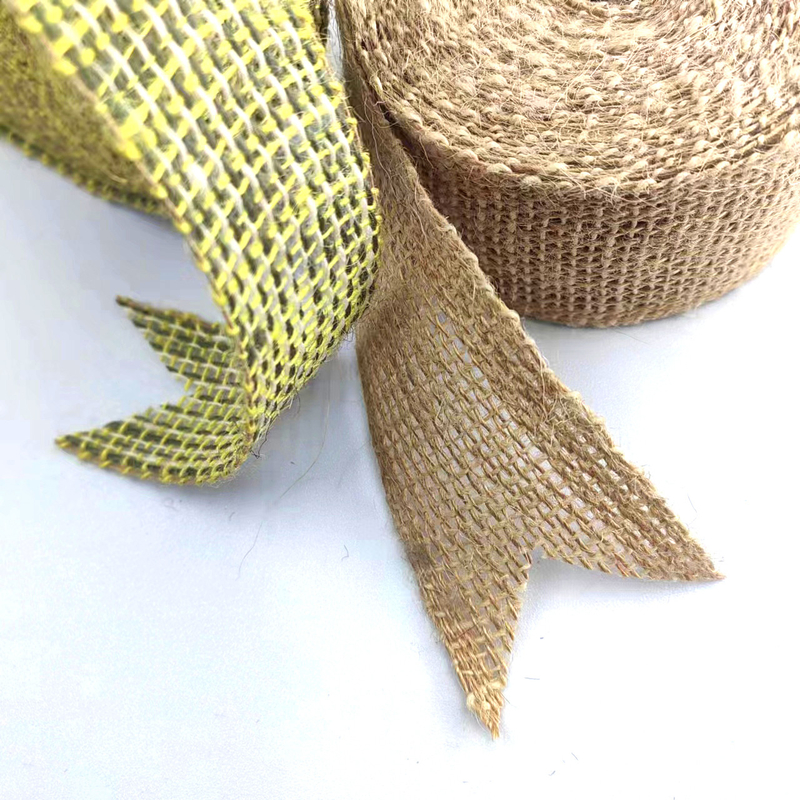 Jute Decoratieve webbing voor tassen Decoratie 45 mm Breed groen Huis Textiel