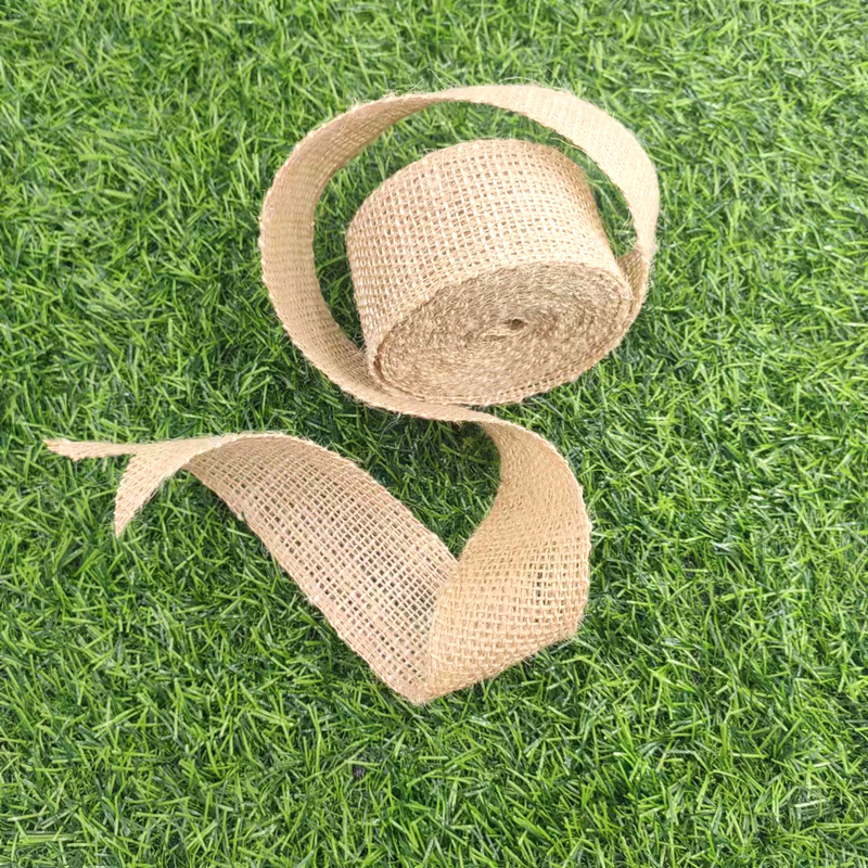 Jute Decoratieve webbing voor tassen Decoratie 45 mm Breed groen Huis Textiel