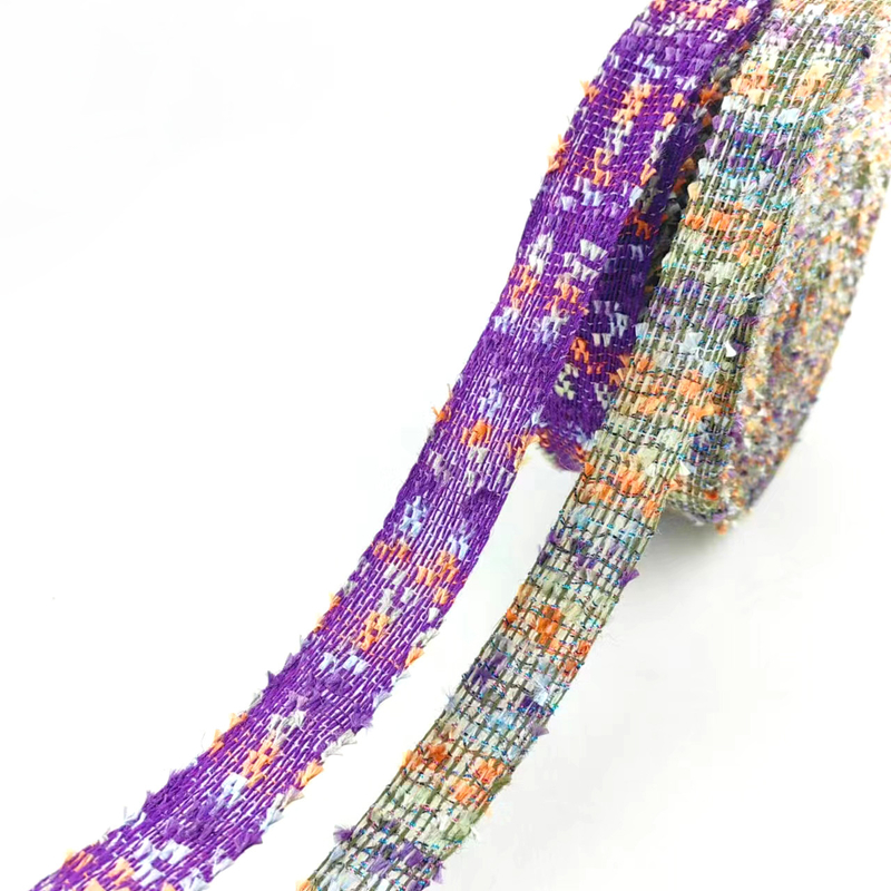 Handgemaakte Diy haar accessoires Boog lint Drijvende bloemen Superieur 100% jute materiaal