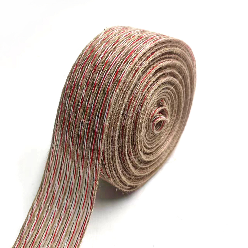 Webbing Diy Decoratieve boog Kerstmis Handgemaakte vislijn Verpakking Hennep vislijn lint