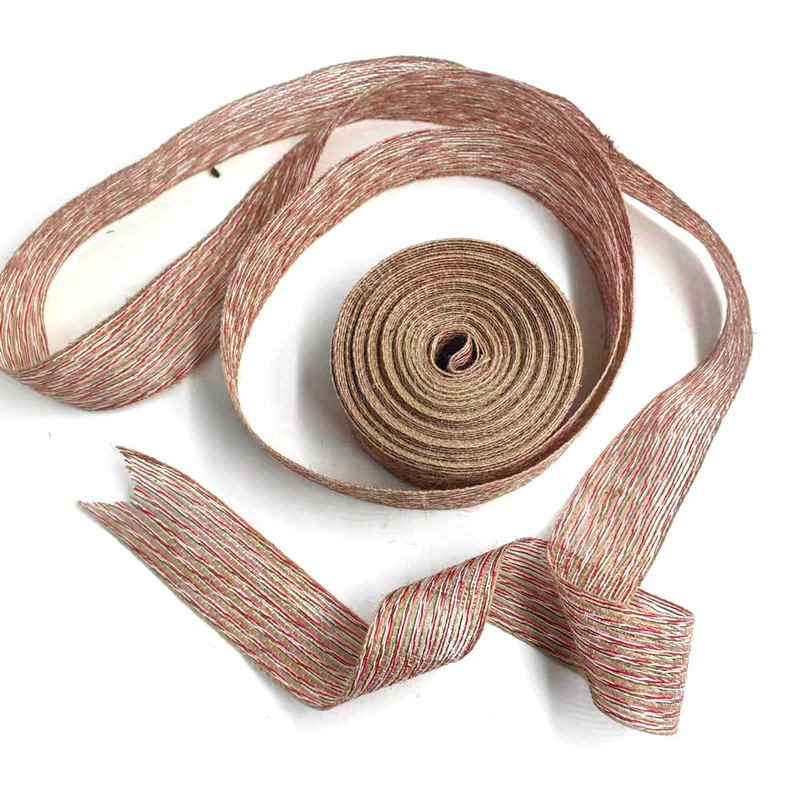 Webbing Diy Decoratieve boog Kerstmis Handgemaakte vislijn Verpakking Hennep vislijn lint