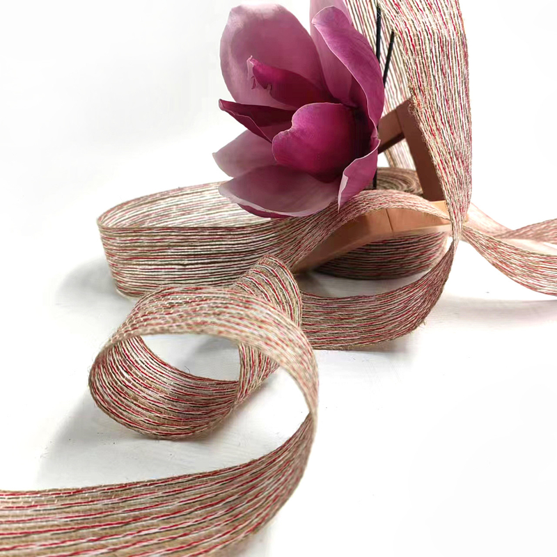Webbing Diy Decoratieve boog Kerstmis Handgemaakte vislijn Verpakking Hennep vislijn lint