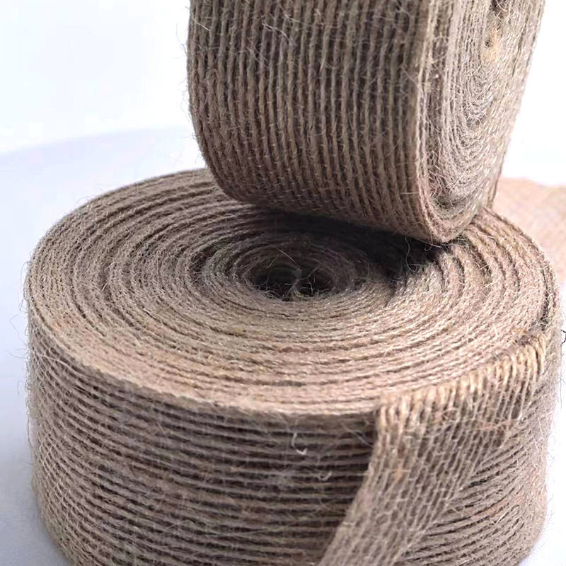 80% jute 20% polyester lint 10*10*4 cm webbing voor duurzame en cadeaudekoratie