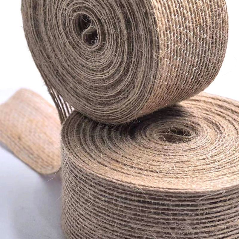 80% jute 20% polyester lint 10*10*4 cm webbing voor duurzame en cadeaudekoratie