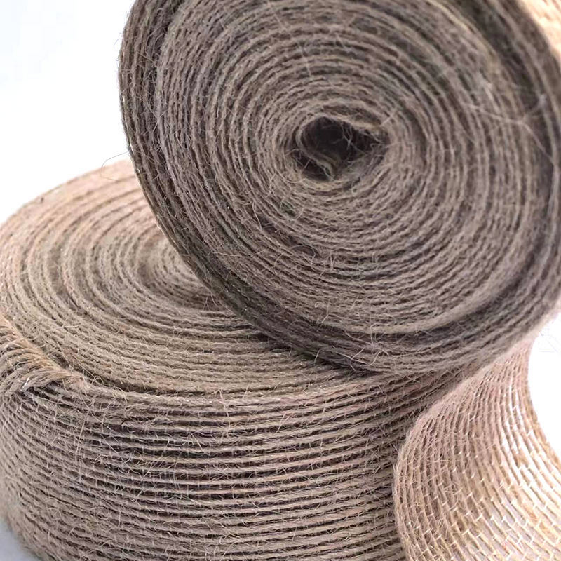 80% jute 20% polyester lint 10*10*4 cm webbing voor duurzame en cadeaudekoratie