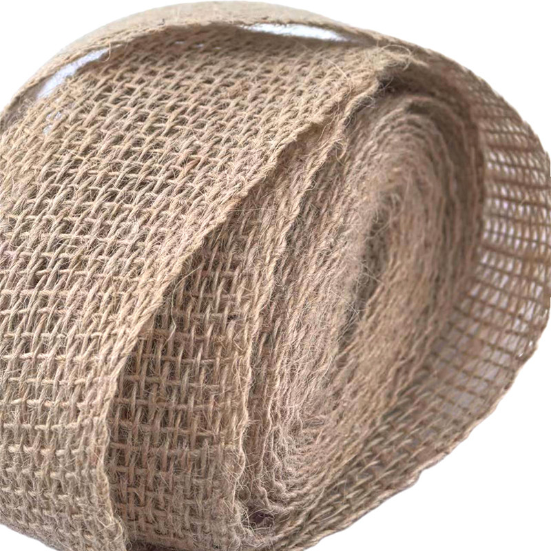 Duurzame 100% jute kleding accessoires Webbing Belt Woven Edge Jute Webbing voor 2024