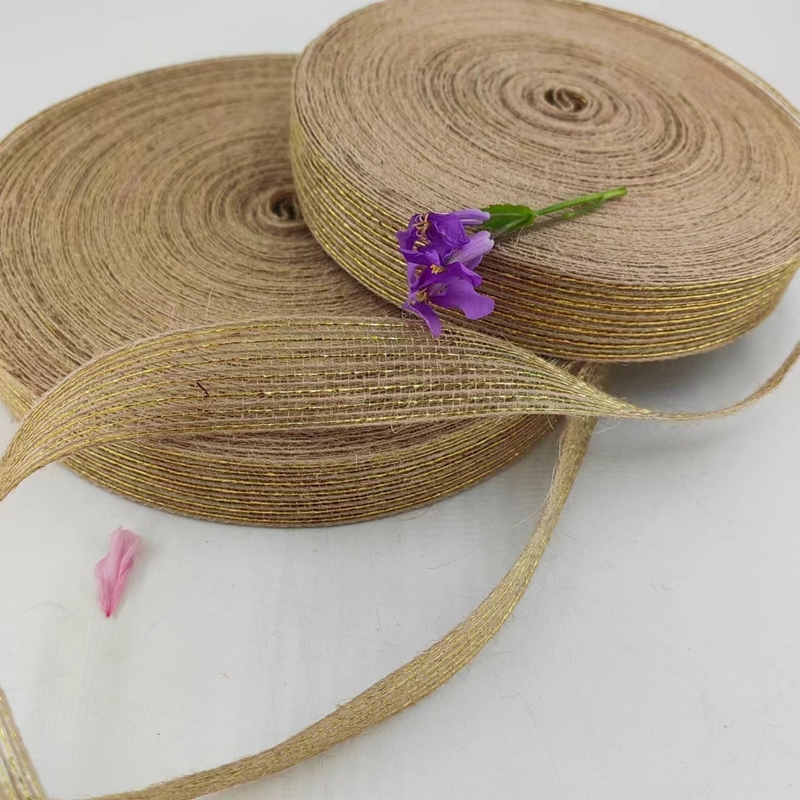 DIY Jute Ribbon met 25mm Hemp Jute Webbing Simple Style Burlap Fish Silk Ribbon