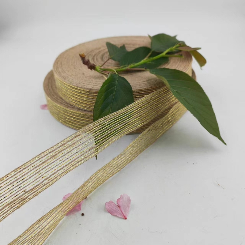 DIY Jute Ribbon met 25mm Hemp Jute Webbing Simple Style Burlap Fish Silk Ribbon
