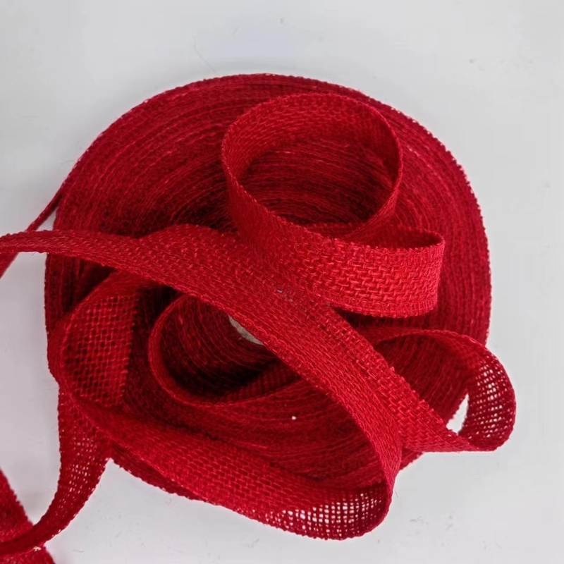 Aanpassing van Red Jute Ribbon kleding accessoires met 7 dagen Sample Order Support