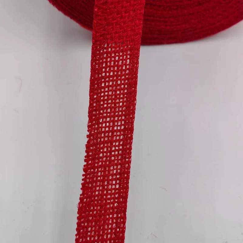 Aanpassing van Red Jute Ribbon kleding accessoires met 7 dagen Sample Order Support