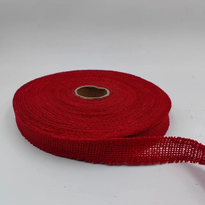 Aanpassing van Red Jute Ribbon kleding accessoires met 7 dagen Sample Order Support