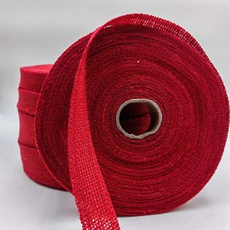 Aanpassing van Red Jute Ribbon kleding accessoires met 7 dagen Sample Order Support