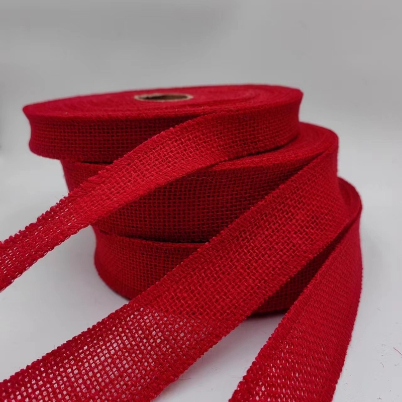 Aanpassing van Red Jute Ribbon kleding accessoires met 7 dagen Sample Order Support