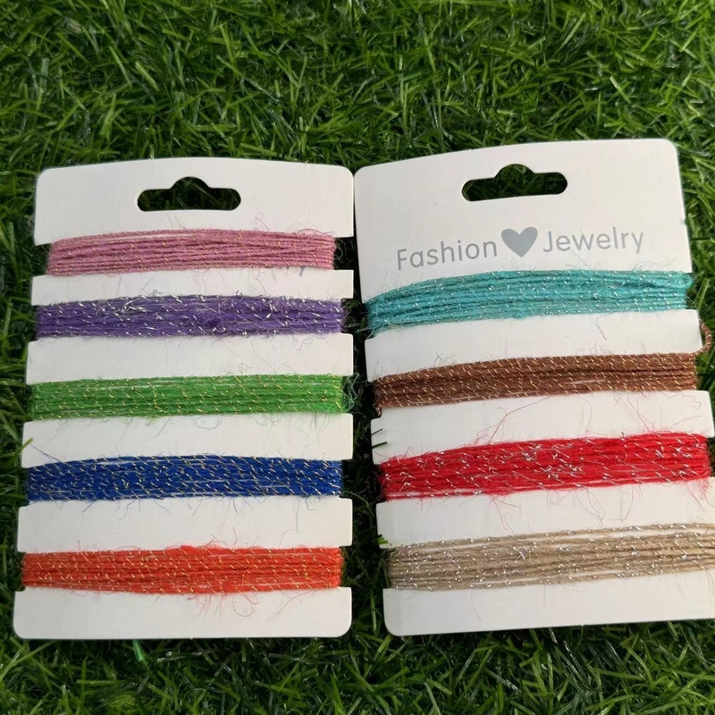 Aanpasbare lengte Kruisgrens Kleur Jute touw Kerstversiering Handgemaakt