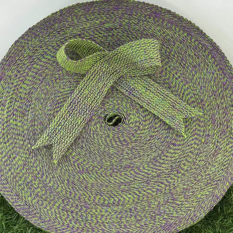 Direct leveren 100% jute kerstversiering jute lint voor kledingstuk