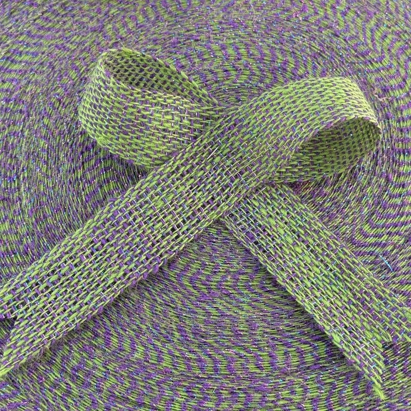 Direct leveren 100% jute kerstversiering jute lint voor kledingstuk