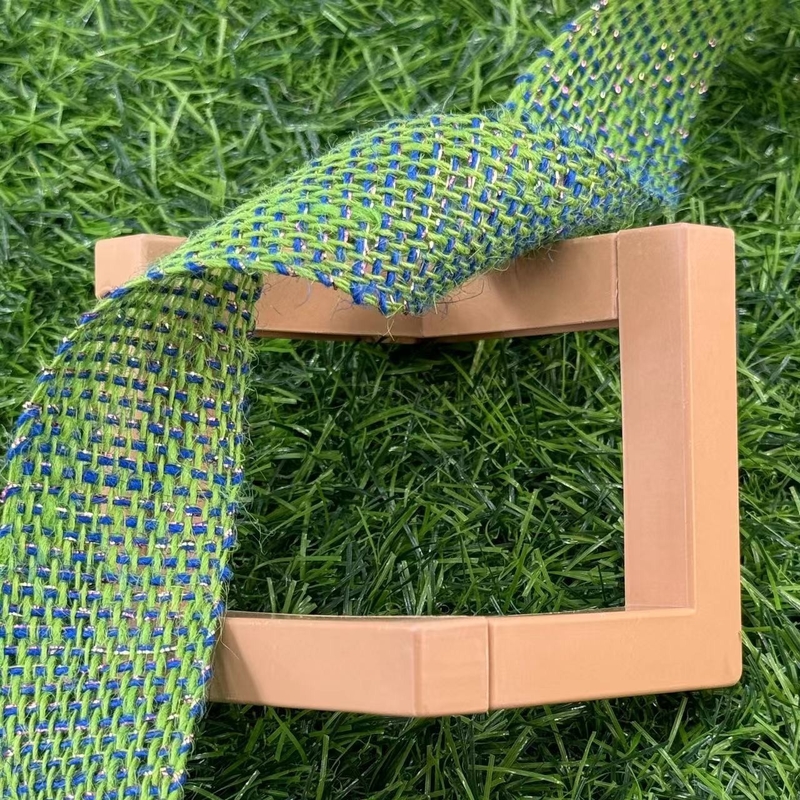 Gewoon 4 cm kerstversiering Jute lint 100% Jute Rood Oranje Zilver Kleurrijk