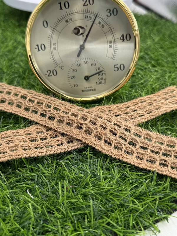 70% jute 30% polyester milieuvriendelijk decoratief lint voor geproduceerd door afbreekbare jute