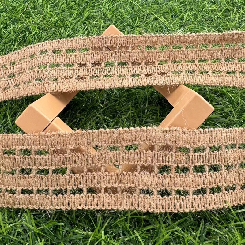 Kies duurzaamheid Natuurlijke jute kant geweven lint voor milieuvriendelijke meubeldekor