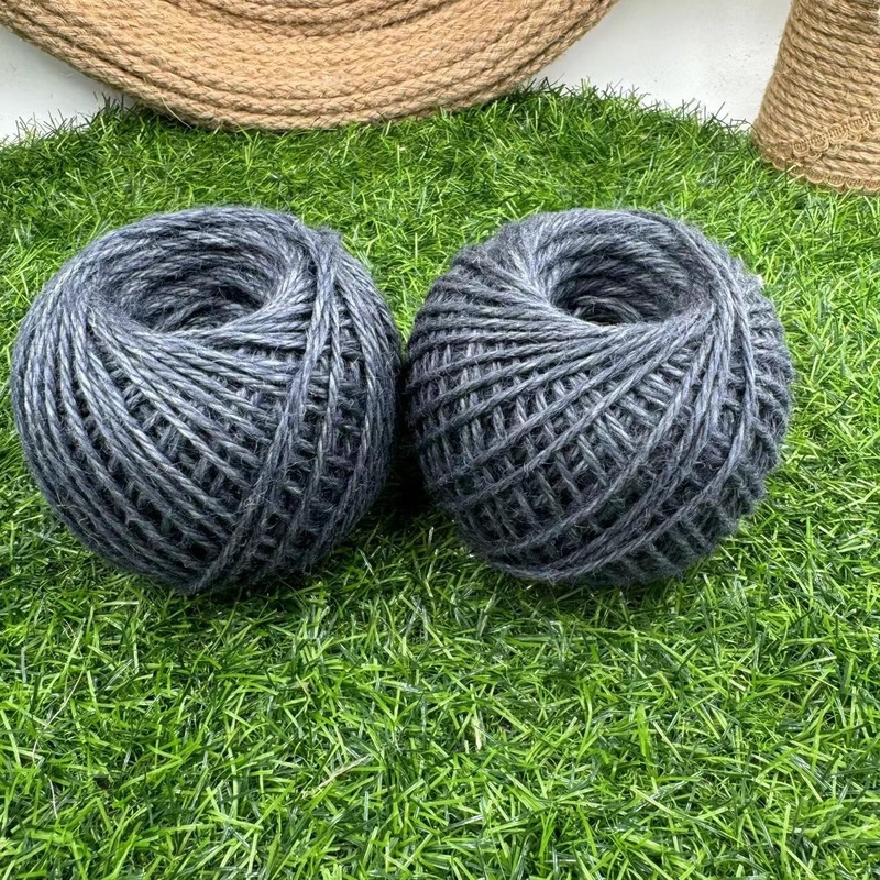 Zuivere natuurlijke kleur Jute touw maatwerk milieuvriendelijke bescherming en cadeaudekoratie