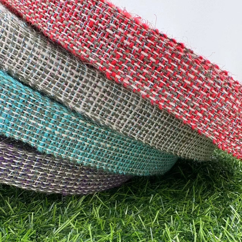 Gepersonaliseerde Pure Natural Jute Kleur Jute Ribbon voor Gift Packaging Webbing
