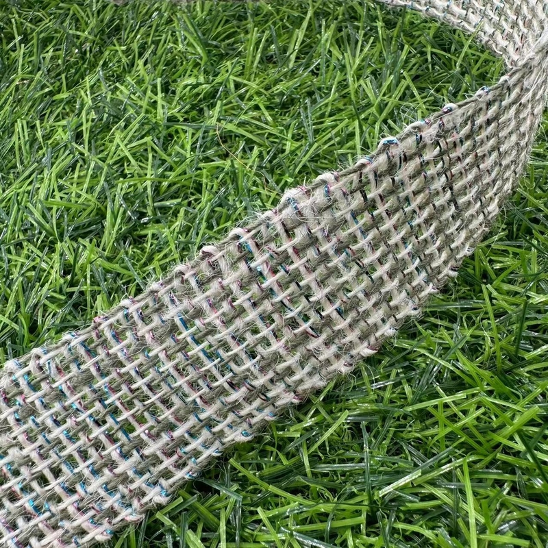 Gepersonaliseerde Pure Natural Jute Kleur Jute Ribbon voor Gift Packaging Webbing